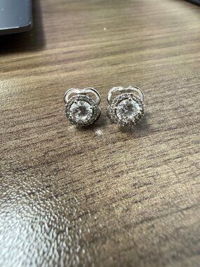 Lafonn Round Halo Stud Earrings & Matching Necklace Set
